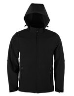 Herren Softshelljacke mit Kapuze – Black