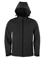 Herren Softshelljacke mit Kapuze – Dark Grey