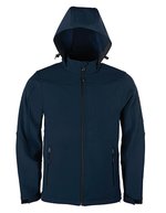 Herren Softshelljacke mit Kapuze – Navy