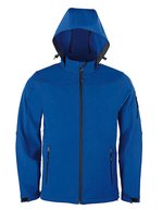 Herren Softshelljacke mit Kapuze – Royal Blue