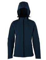 HRM Softshell-Jacke mit Kapuze für Damen – Navy