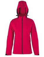HRM Softshell-Jacke mit Kapuze für Damen – Red