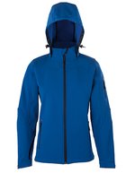 HRM Softshell-Jacke mit Kapuze für Damen – Royal Blue
