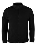 Herren Fleecejacke mit durchgehendem Reißverschluss – Black