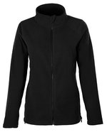 Damen Fleecejacke mit durchgehendem Reißverschluss – Black