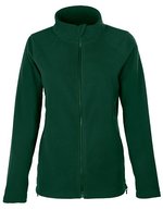Damen Fleecejacke mit durchgehendem Reißverschluss – Bottle Green