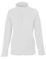 Damen Fleecejacke mit durchgehendem Reißverschluss – White