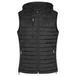 HRM Steppweste mit Kapuze und Taschen für Damen, Dark Grey S, HRM1302 – Bild 3