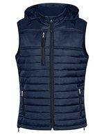 HRM Steppweste mit Kapuze und Taschen für Damen – Navy