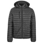 HRM Steppjacke mit abnehmbarer Kapuze für Herren, Black S, HRM1401 – Bild 3