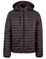 HRM Steppjacke mit abnehmbarer Kapuze für Herren – Dark Grey