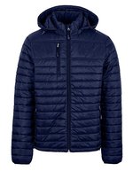 HRM Steppjacke mit abnehmbarer Kapuze für Herren – Navy