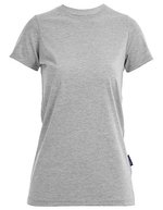 HRM Luxury Rundhals T-Shirt Bio-Baumwolle für Damen – Grey Melange