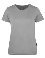 HRM Luxury Rundhals T-Shirt Bio-Baumwolle für Damen, Black XS, HRM201 – Pietra