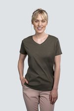 HRM Luxuriöses V-Ausschnitt T-Shirt, Bio-Baumwolle, Black XS, HRM202 – Bild 1
