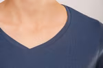 HRM Luxurious V-Neck T-Shirt, Organic Cotton, Black XS, HRM202 – image 5