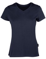 HRM Luxuriöses V-Ausschnitt T-Shirt, Bio-Baumwolle, Black XS, HRM202 – Navy