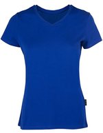 HRM Luxuriöses V-Ausschnitt T-Shirt, Bio-Baumwolle, Black XS, HRM202 – Royal Blue