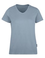 HRM Luxuriöses V-Ausschnitt T-Shirt, Bio-Baumwolle, Black XS, HRM202 – Sky Blue