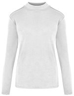 Women´s Premium Highneck Longsleeve Tees – Blanc