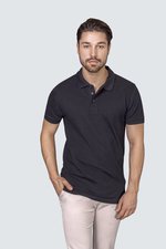 HRM Heavy Stretch Polo mit 3-Knopfleiste für Herren, White 5XL, HRM302 – Bild 1
