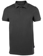 HRM Heavy Stretch Polo mit 3-Knopfleiste für Herren – Dark Grey