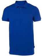 HRM Heavy Stretch Polo mit 3-Knopfleiste für Herren, White 5XL, HRM302 – Bleu royal