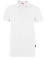 HRM Performance Polo aus Doppel-Piqué für Herren, Dark Grey 5XL, HRM303 – Bianco