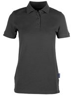 HRM Heavy Stretch Polo aus Baumwolle für Damen, Red XXL, HRM402 – Dark Grey