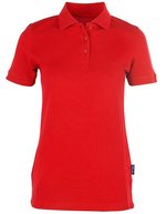 HRM Heavy Stretch Polo aus Baumwolle für Damen, Red XXL, HRM402 – Red