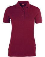HRM Heavy Performance Polo aus Doppel-Piqué für Damen, Black XS, HRM403 – Bordeaux