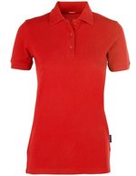 HRM Heavy Performance Polo aus Doppel-Piqué für Damen, Black XS, HRM403 – Red