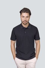 HRM Poloshirt aus 100% Baumwolle für Herren, Black M, HRM501 – Bild 1