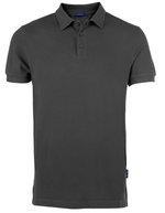 HRM Poloshirt aus 100% Baumwolle für Herren, Black M, HRM501 – Dark Grey
