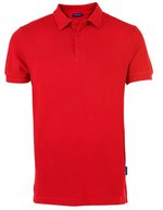 HRM Poloshirt aus 100% Baumwolle für Herren, Black M, HRM501 – Red