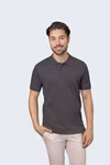 HRM Luxury Stretch Polo with Collar Detail for Men, Black XXL, HRM502 – image 2