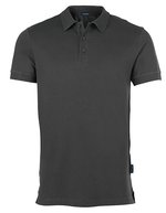 HRM Luxury Stretch Polo mit Kragenlösung für Herren, Black XXL, HRM502 – Dark Grey