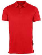 HRM Luxury Stretch Polo mit Kragenlösung für Herren, Black XXL, HRM502 – Red