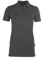 HRM Luxus Piqué Poloshirt mit Seitenschlitzen – Dark Grey
