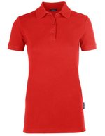 HRM Luxus Piqué Poloshirt mit Seitenschlitzen – Red