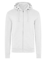 HRM Premium Kapuzenjacke mit Antipilling für Herren, Dark Grey L, HRM707 – Bianco