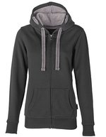 HRM Women´s Hooded Jacket Denim 4XL (HRM801), HRM801 – Gris fonce
