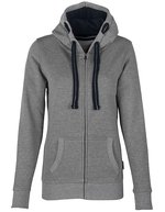 HRM Women´s Hooded Jacket Denim 4XL (HRM801), HRM801 – Gris Melange