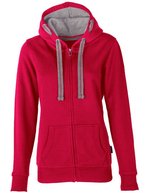 HRM Women´s Hooded Jacket Denim 4XL (HRM801), HRM801 – Framboise