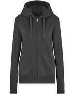 HRM Premium Kapuzenjacke mit Taschen für Damen, White S, HRM807 – Dark Grey