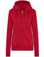 HRM Premium Kapuzenjacke mit Taschen für Damen, White S, HRM807 – Red