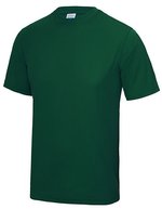 Just Cool Sportliches Kurzarm-T-Shirt mit UV-Schutz, Purple L, JC001 – Vert bouteille
