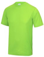 Just Cool Sportliches Kurzarm-T-Shirt mit UV-Schutz, Purple L, JC001 – Electrique Vert