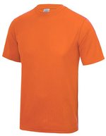 Just Cool Sportliches Kurzarm-T-Shirt mit UV-Schutz, Purple L, JC001 – Electrique Orange