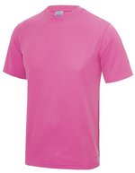 Just Cool Sportliches Kurzarm-T-Shirt mit UV-Schutz, Purple L, JC001 – Electrique Rose